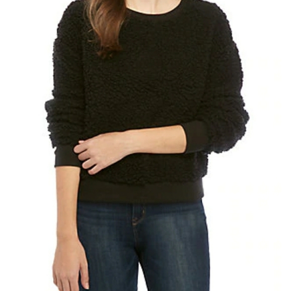 🛍Pink Rose Furry Sherpa Pullover - Picture 2 of 8